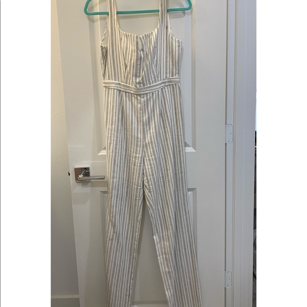 White and blue jumpsuit!